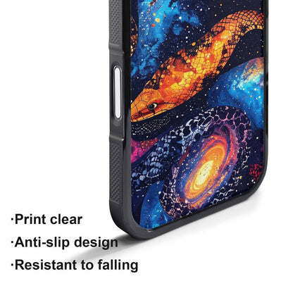 iPhone 17 Pro Max Case — Galaxy Snake Print Galaxy Space, Personalized Phone Case