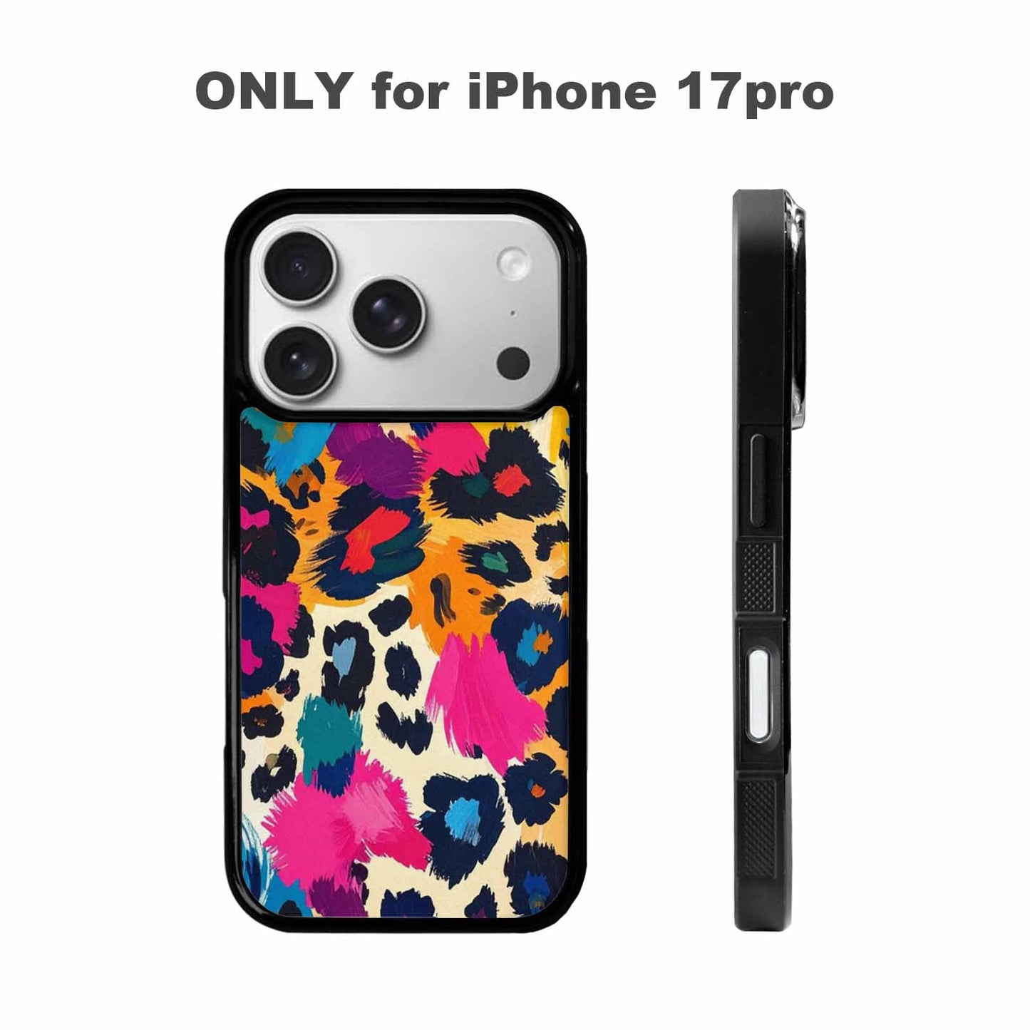 iPhone 17 Pro Case — Full Color Vibrant Animal Print Animal, Custom Print Case Cover