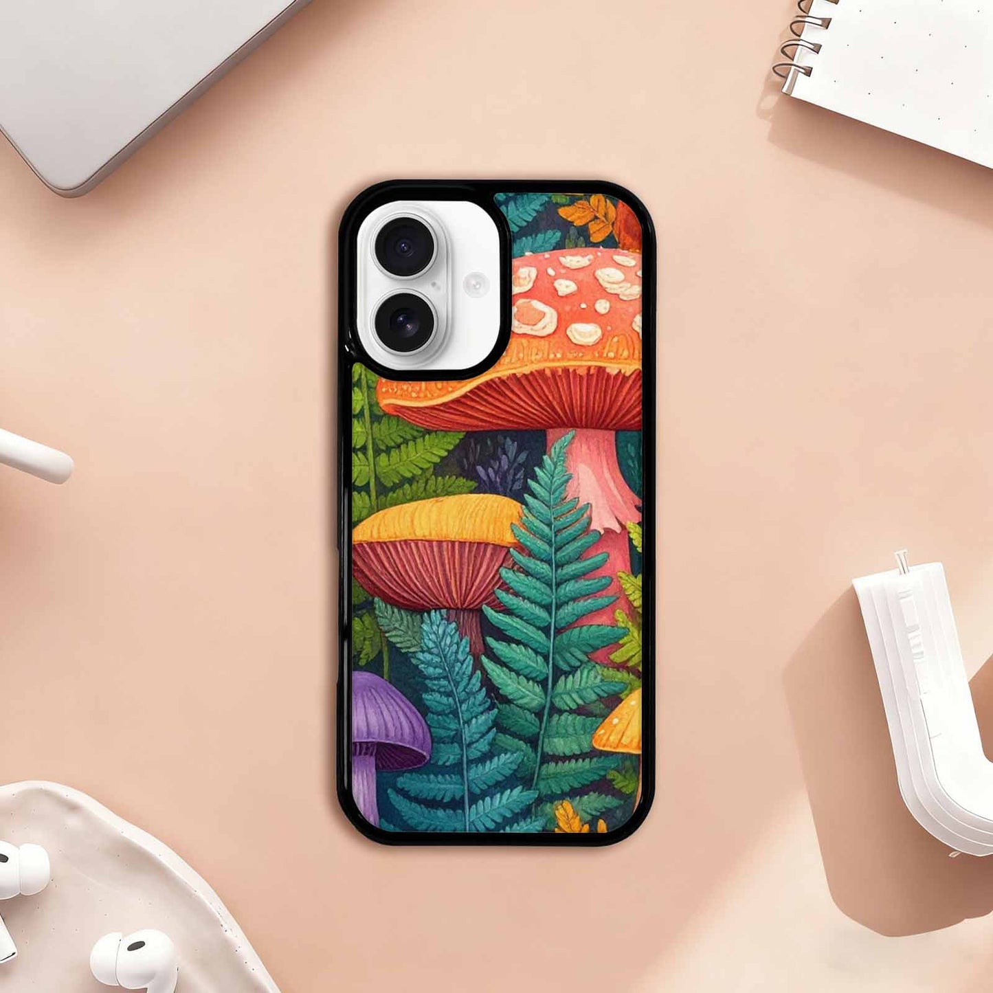 iPhone 17 Case — Mushrooms Botanicalmushrooms P Floral, Unique Phone Case Design