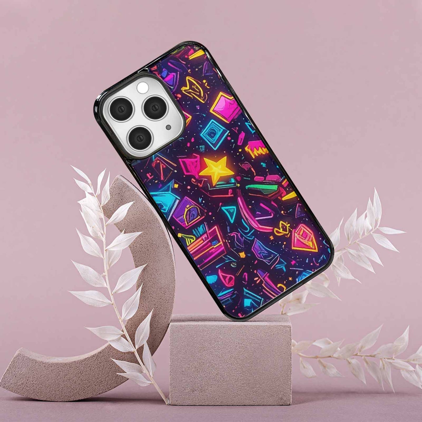 iPhone 15 Pro Max Case — 80s Retro Motif 80s Retro Motifs, Custom Phone Case