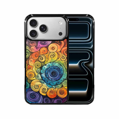 iPhone 17 Pro Max Case — Tie Dye Swirls (black Tie Dye, Custom Phone Case