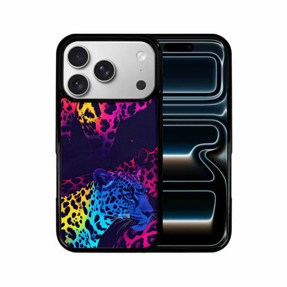 iPhone 17 Pro Case — Leopard Print Neon Seamless Pattern Animal, Customized Protective Case