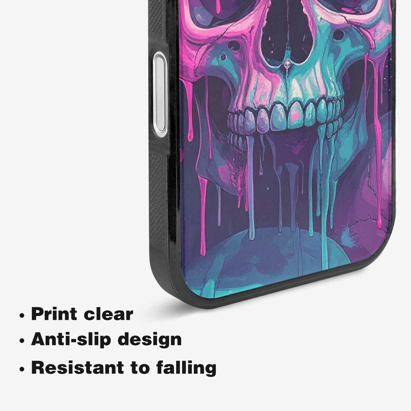 iPhone 16 Plus Case — 1000\'s Of Skulls Overlapping Each Other, Custom Designed Case Cover