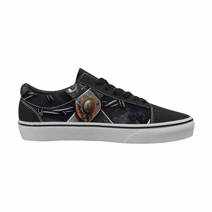 WOMEN'S Barbed Wire Chain Canvas Lace-Up Grunge Shoes
