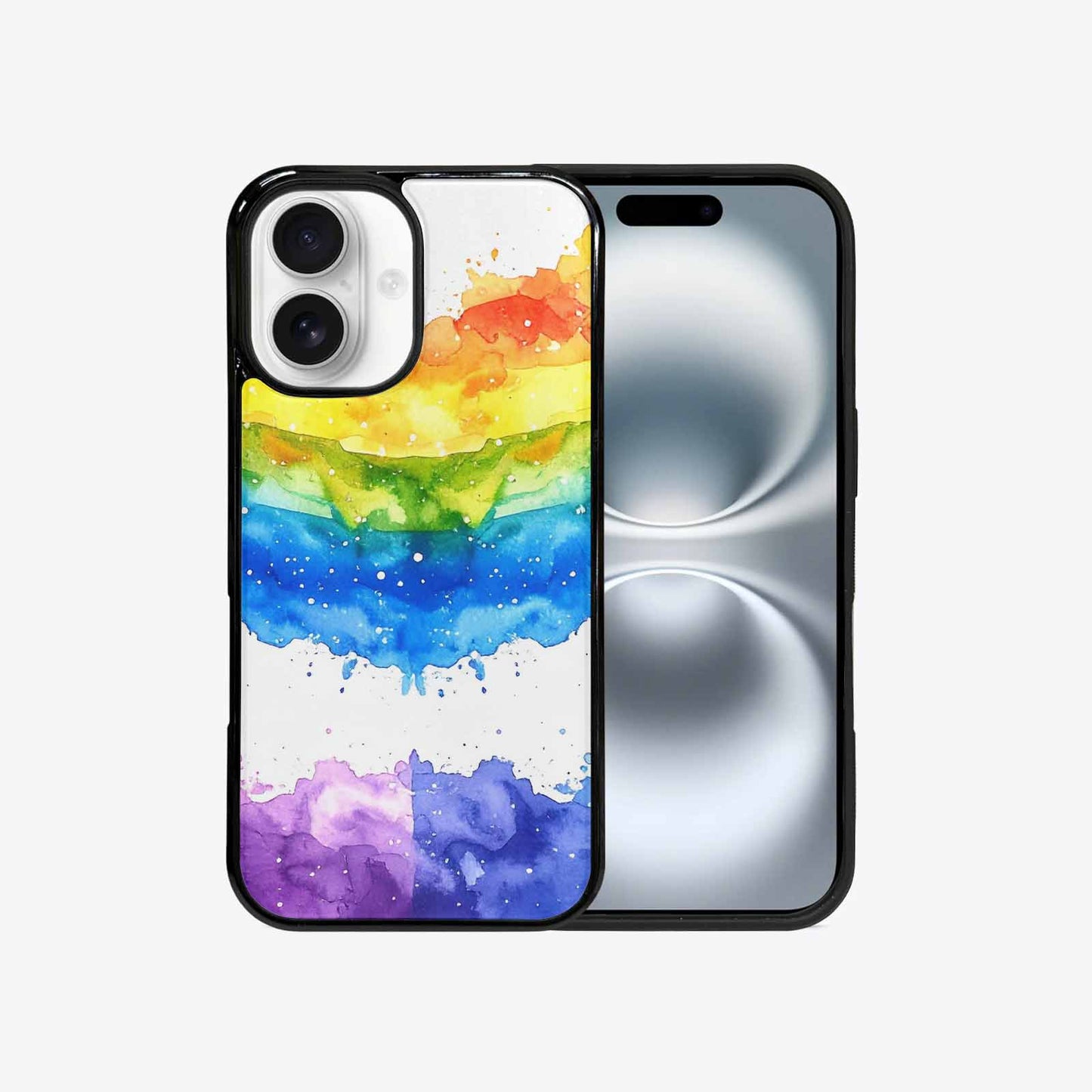 iPhone 16 Case — Watercolor Splash Abstract Pattern Seamless Repeat, Original Design Phone Case