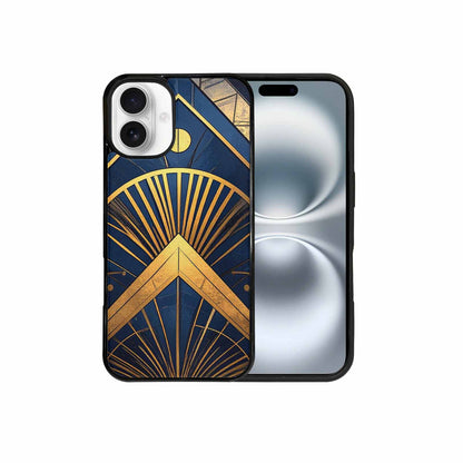 iPhone 16 Plus Case — Art Deco Illustration Pattern, Custom Art Phone Cover