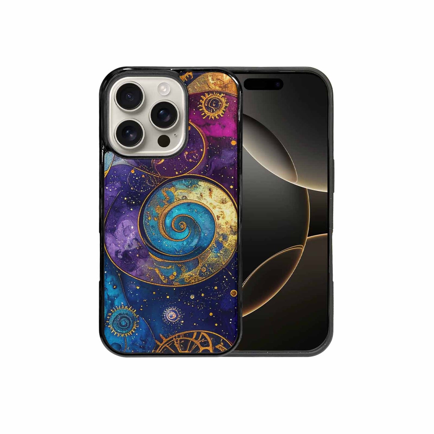 iPhone 16 Pro Case — Steampunk Galaxy Custom, Custom Art Phone Cover