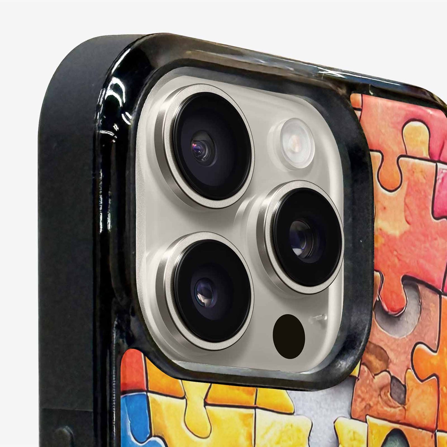 iPhone 15 Pro Max Case — Autism Puzzle Pieces Puzzle Piece Pattern, Original Design Phone Case