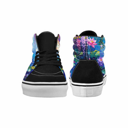 MEN'S Full Color Vibrant Monet High Top Canvas Melting Art Custom Sneakers