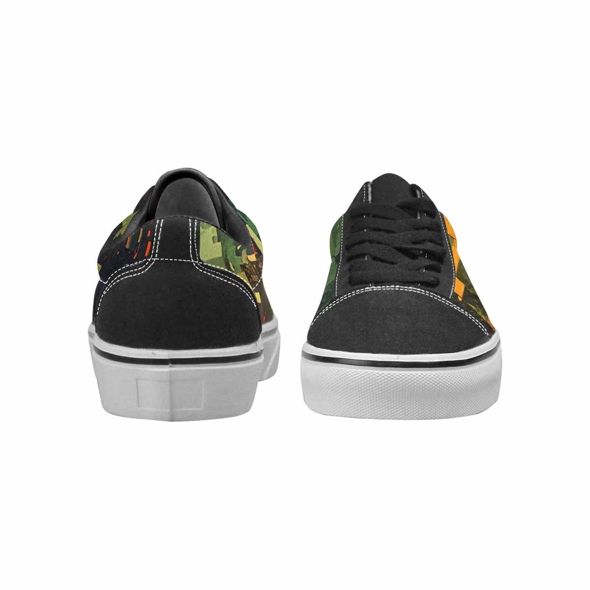 MEN'S Military Camouflage Blotch Canvas Lace-Up Vivid Custom Shoes