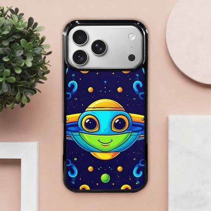 iPhone 17 Pro Max Case — Alien Ufo Cartoon Art Alien Scifi, Custom Made Phone Cover