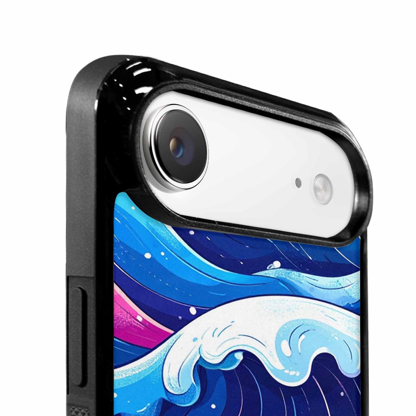 iPhone 17 Air Case — Glossy Winter Wave Seamless Cartoon Cute, Custom Print Case Cover