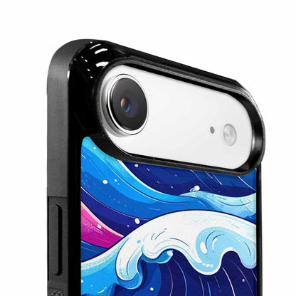 iPhone 17 Air Case — Glossy Winter Wave Seamless Cartoon Cute, Custom Print Case Cover