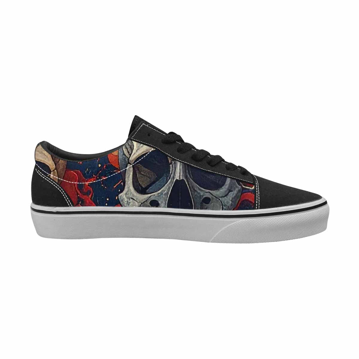 WOMEN'S Marble Skull Canvas Lace-Up Dreamcore Custom Shoes