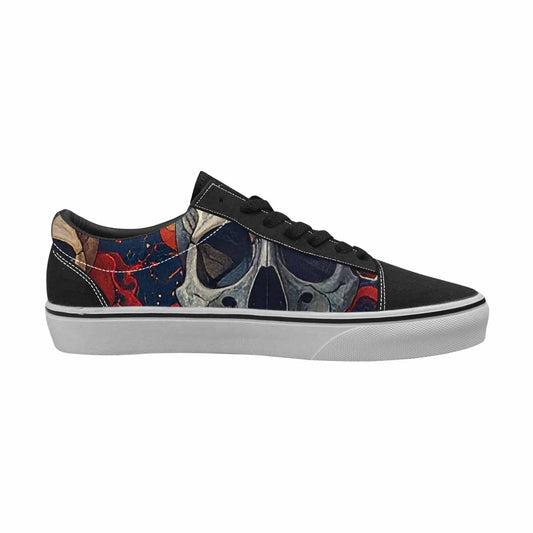 WOMEN'S Marble Skull Canvas Lace-Up Dreamcore Custom Shoes