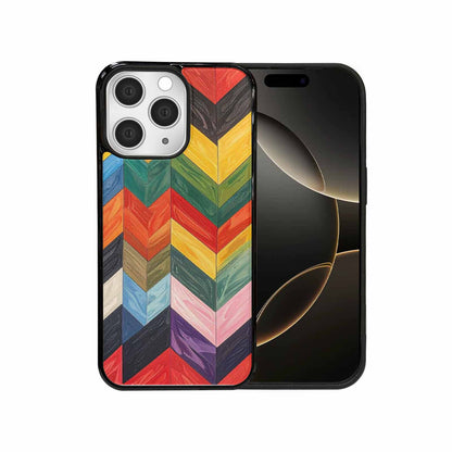 iPhone 15 Pro Max Case — Progress Pride Flag Color Theme Small, Custom Printed Phone Case