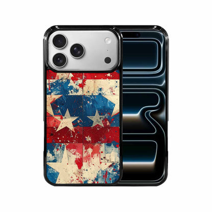iPhone 17 Pro Max Case — Patriotic Stars And Stripes Galaxy Space, Original Design Phone Case