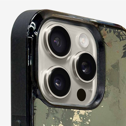 iPhone 16 Pro Case — Hunting Camouflage Pattern With Deer And, Custom Designed Case Cover
