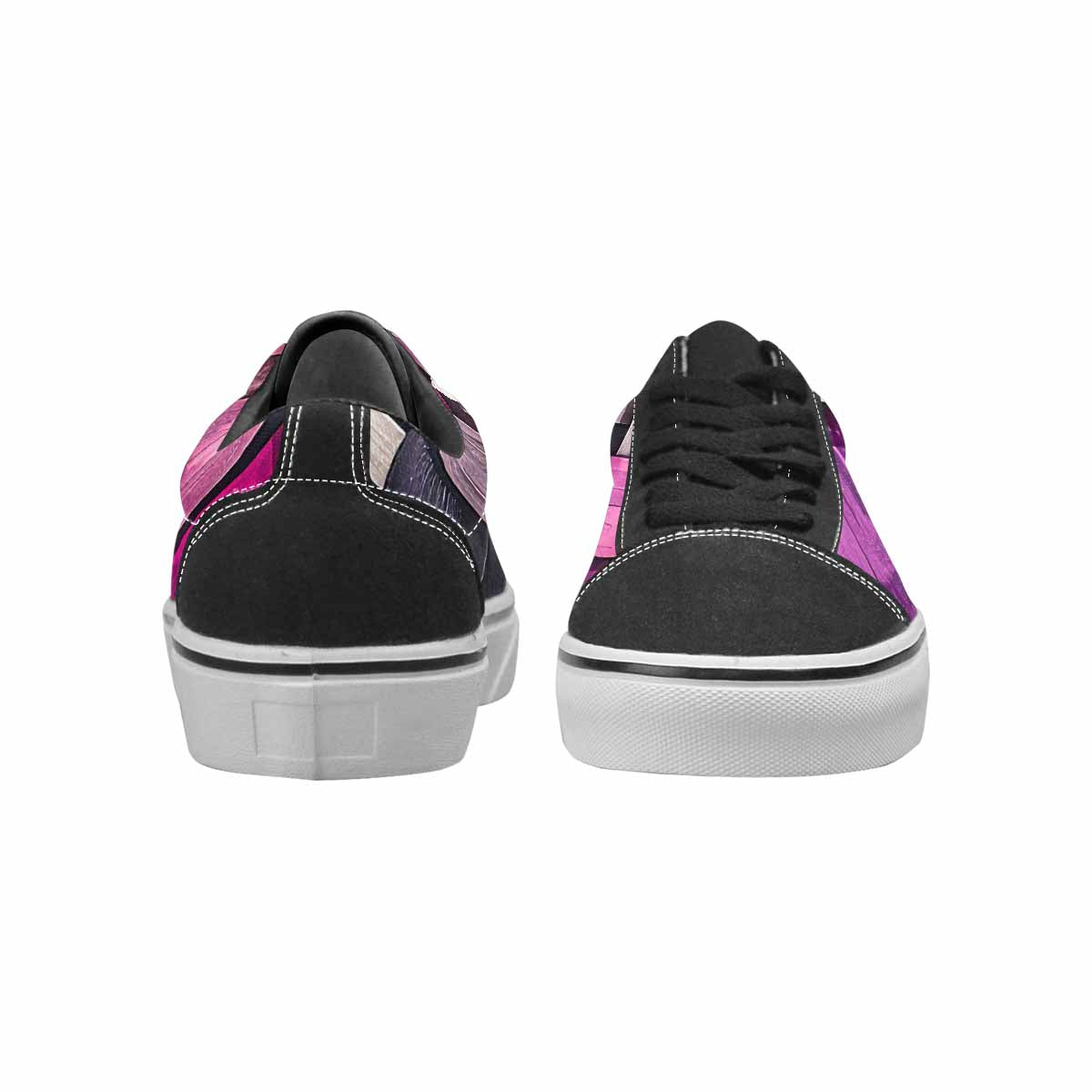 WOMEN'S Genderfluid Flag Color Canvas Lace-Up Wallpaper Art Shoes