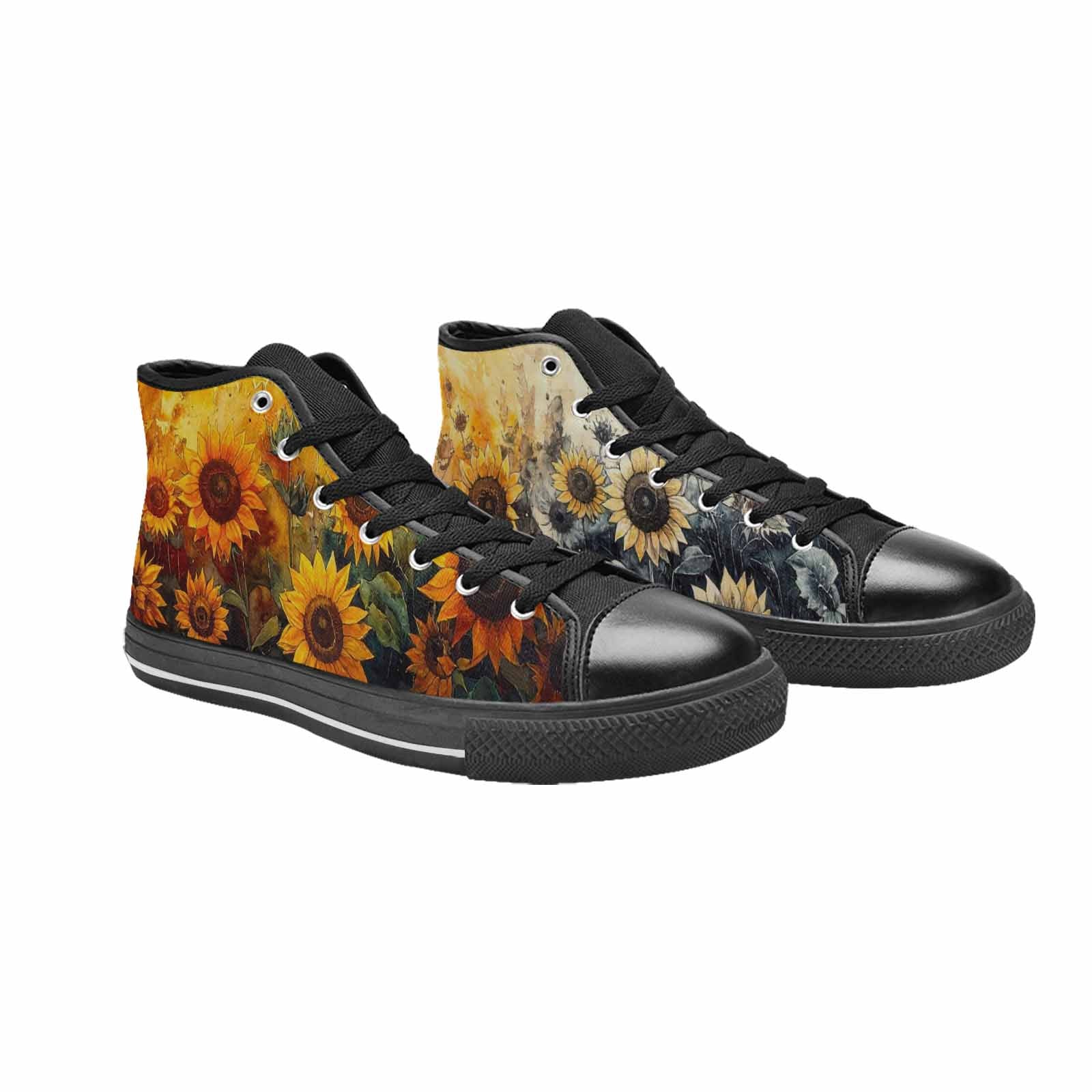 MEN'S Blend Melt Them High Top Canvas Vibrant Chaos Custom Sneakers