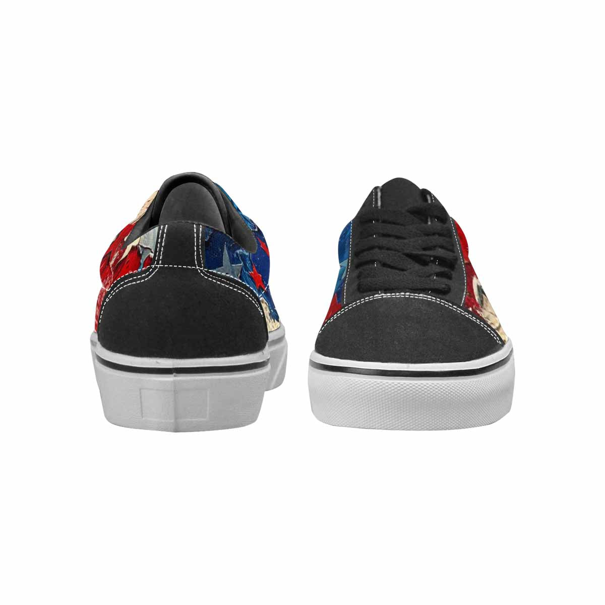 WOMEN'S Patriotic Stars Stripes Lace-Up Canvas Vivid Sneakers