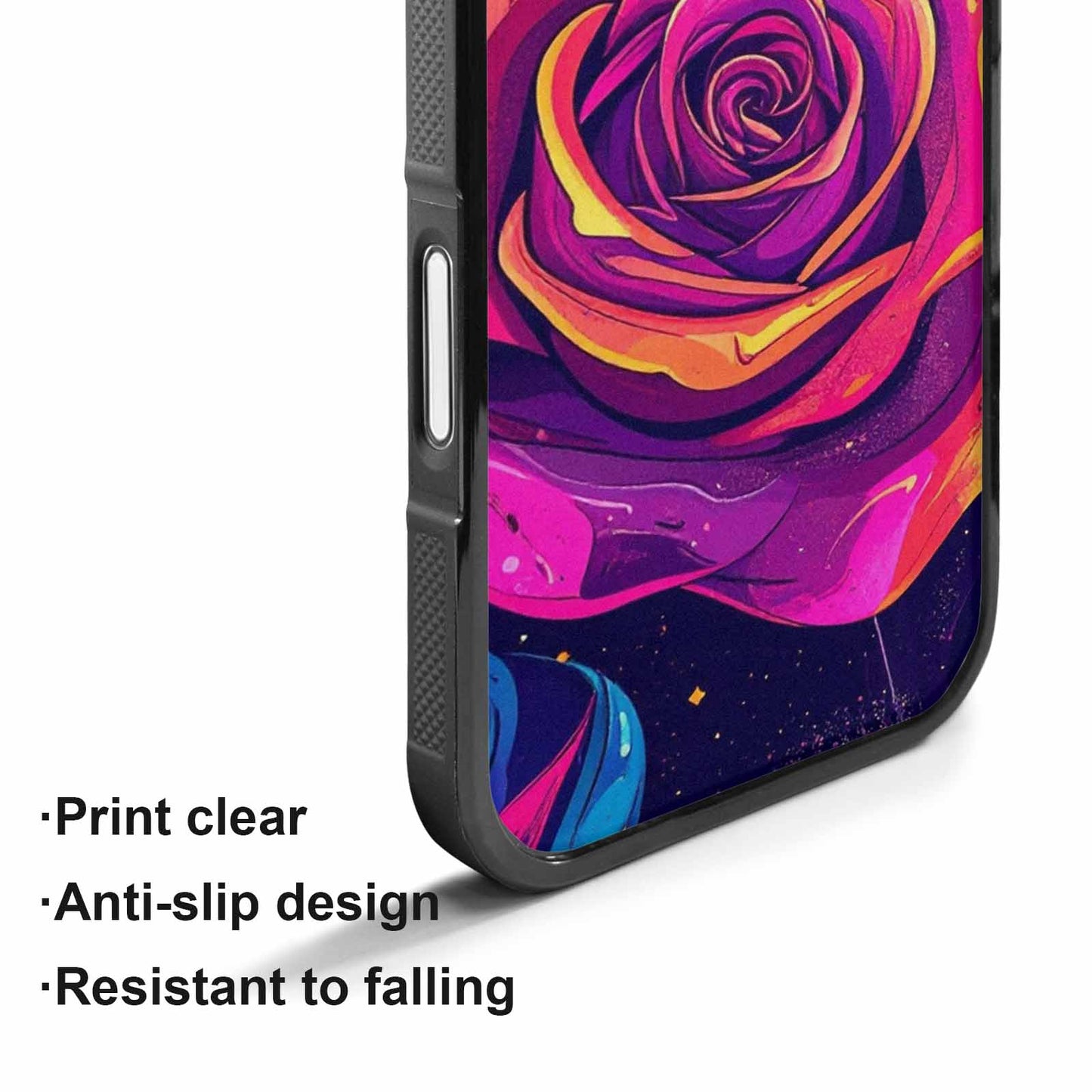iPhone 17 Case — Rose Galaxy Art Seamless Galaxy Space, Original Design Phone Case