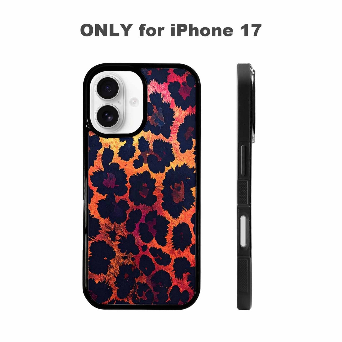 iPhone 17 Case — Leopard Print Dark Seamless Animal Print, Custom Made Phone Cover