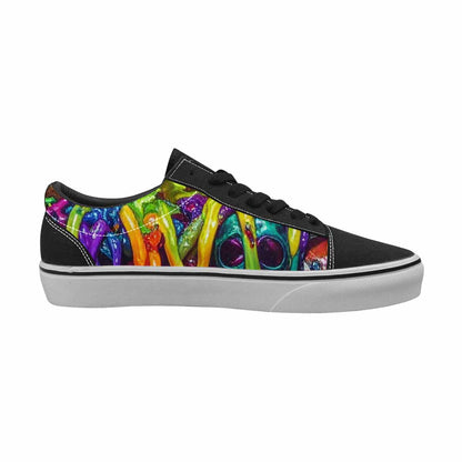 WOMEN'S Toxic Skeleton Hot Dog Lace-Up Canvas Y2K Shoes