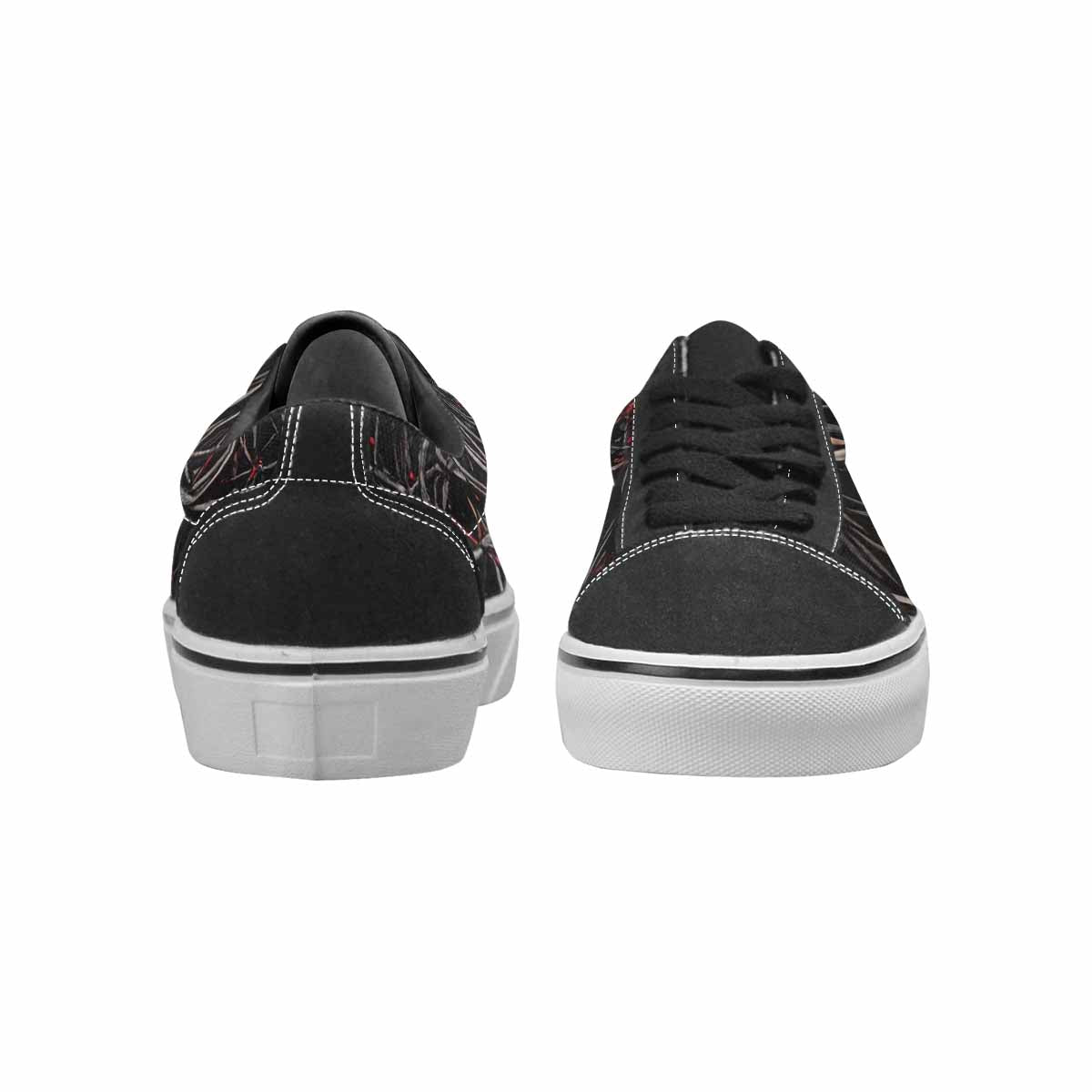 WOMEN'S Barbed Wire Coil Lace-Up Canvas Wallpaper Art Sneakers