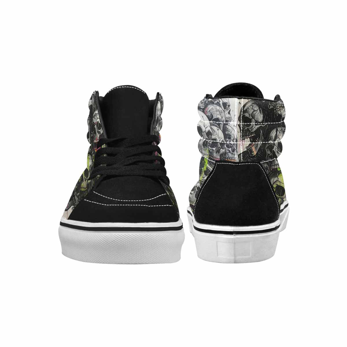 MEN'S Rainbow From Skull S High Top Canvas Surreal Custom Shoes