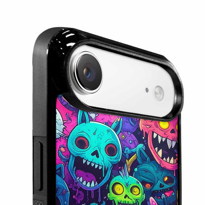 iPhone 17 Air Case — Mixed Toxic Glow Creature Pattern Cartoon, Original Design Phone Case