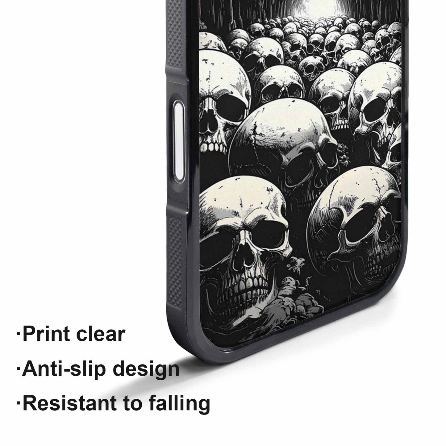 iPhone 17 Pro Case — Skull Dark Art Gothic Print Gothic, Unique Phone Case Design