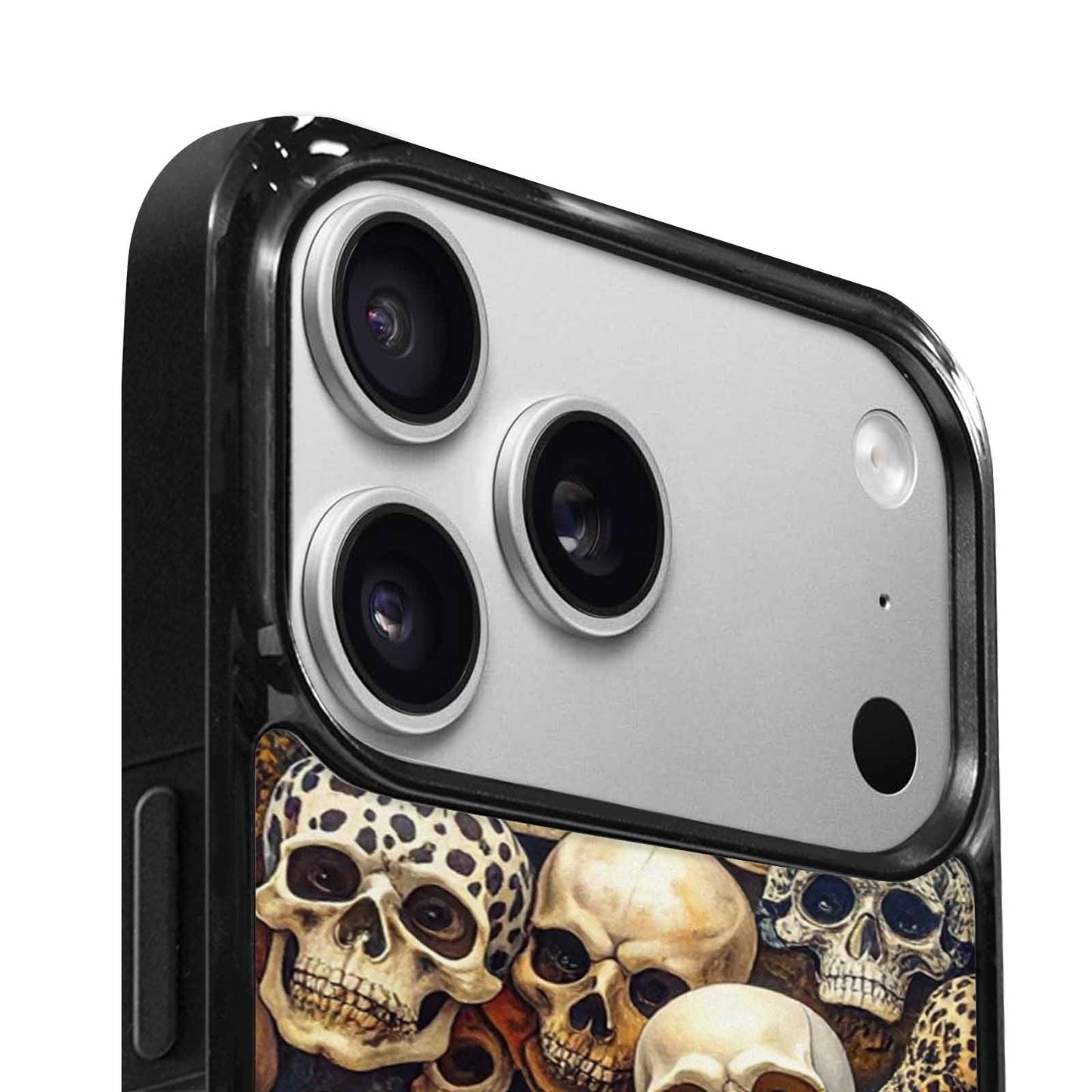 iPhone 17 Pro Case — Skulls Pattern Hundreds Of Sma Gothic, Custom Designed Case Cover
