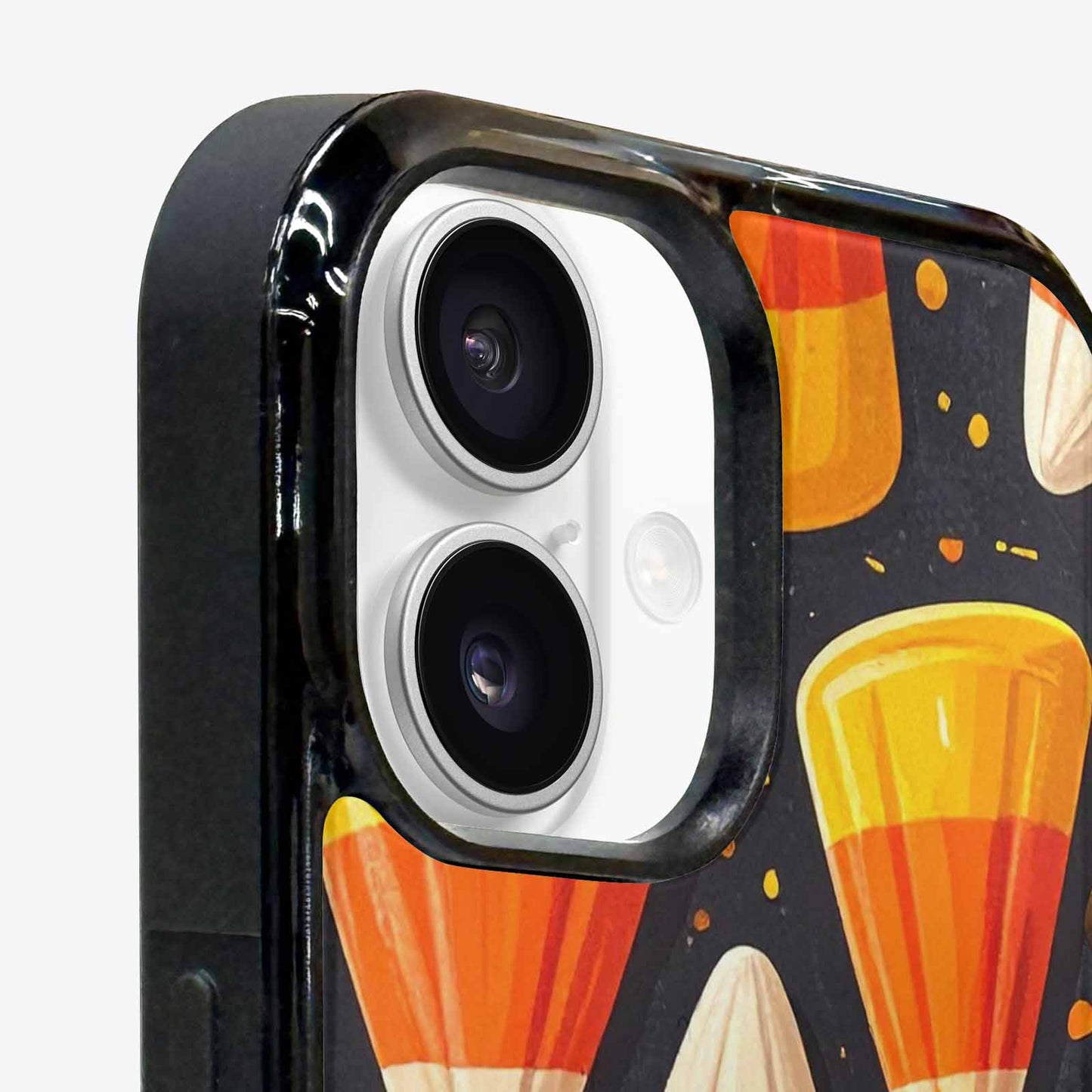 iPhone 16 Plus Case — Halloween Candy Corn, Personalized Phone Case