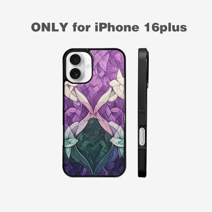 iPhone 16 Plus Case — Genderqueer Flag Color Theme Small Rainbow, Original Design Phone Case