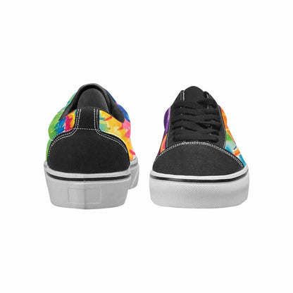 WOMEN'S Smiley Facessmiley Faces  Lace-Up Canvas Dark Academia Sneakers