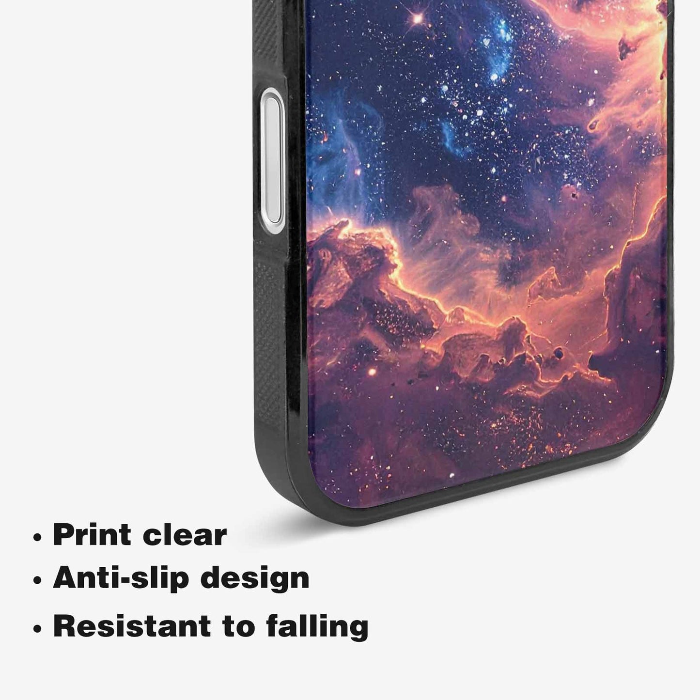 iPhone 16 Case — Nebula Texture With Dense Star Cluster, Custom Phone Case