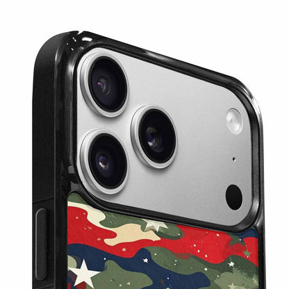 iPhone 17 Pro Max Case — Military Camo Blotch Texture Galaxy Space, Custom Art Phone Cover