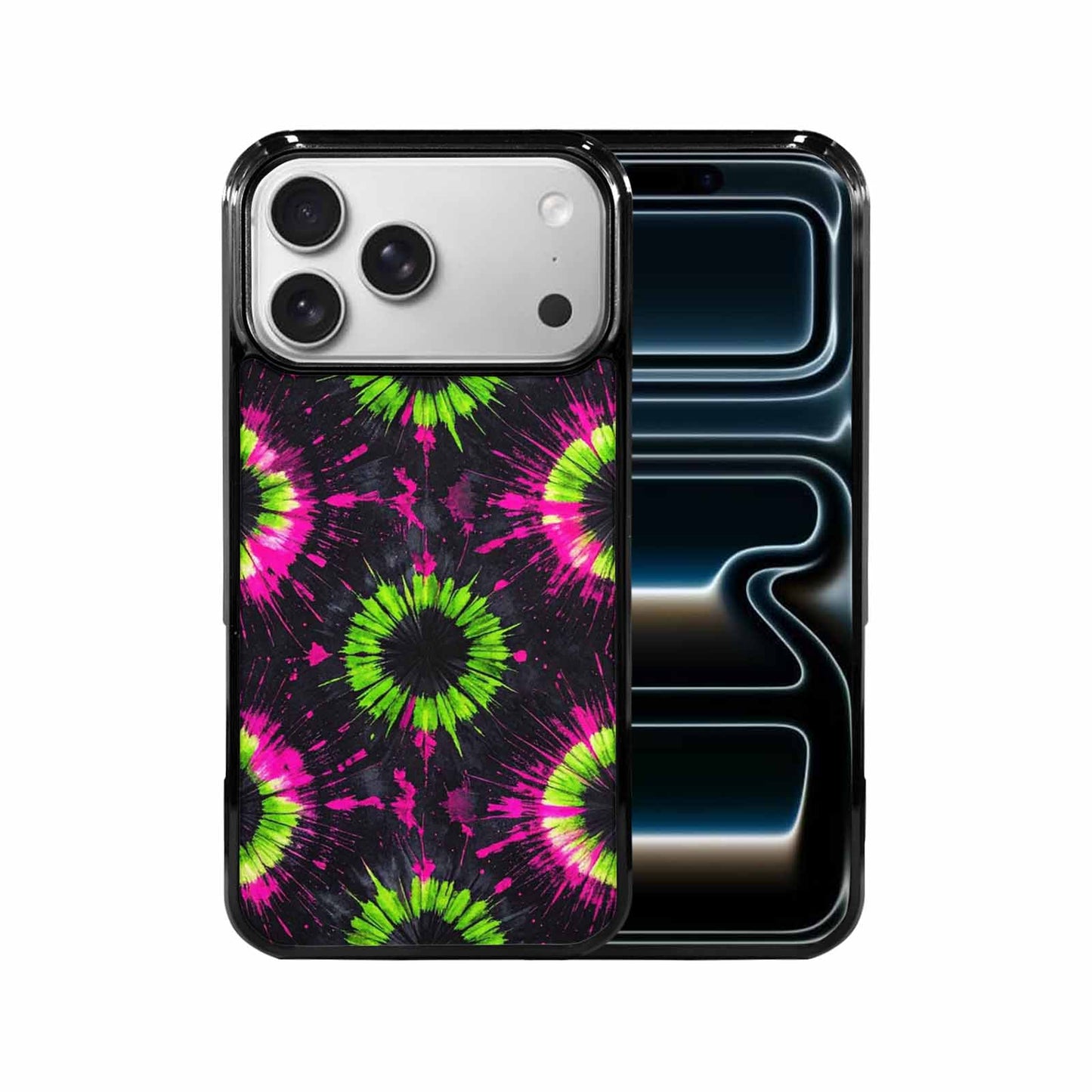 iPhone 17 Pro Max Case — Acid Wash Tie Dye Neon Tie, Custom Art Phone Cover