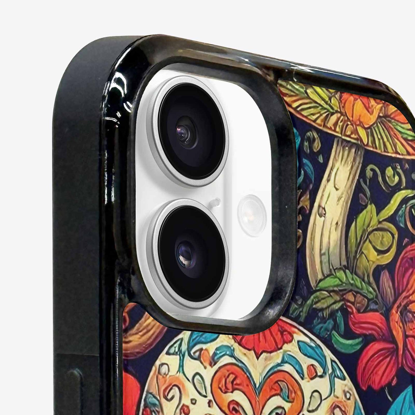 iPhone 16 Case — Mushrooms And Skulls, Original Design Phone Case