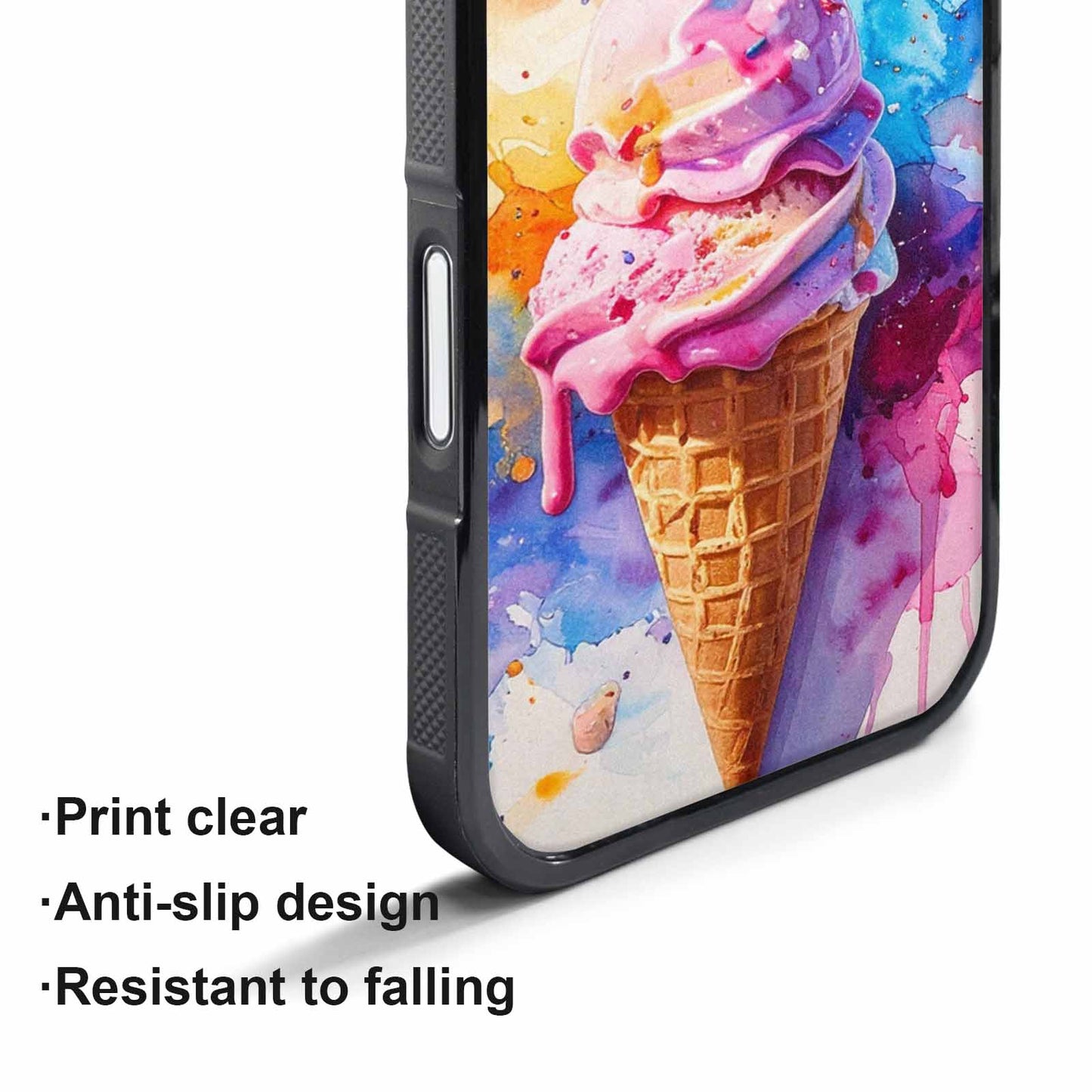 iPhone 17 Air Case — Melting Icecream Collage Original Art, Custom Art Phone Cover