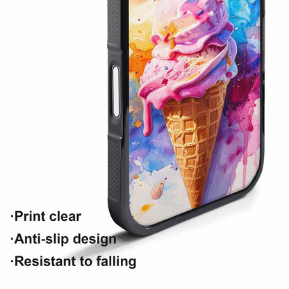 iPhone 17 Air Case — Melting Icecream Collage Original Art, Custom Art Phone Cover