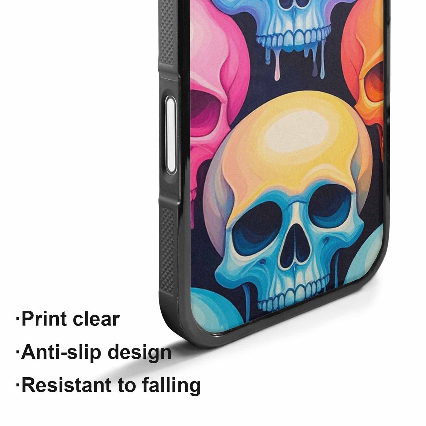 iPhone 17 Case — Dripping Candy Skulls Gothic Skulls, Custom Made Phone Cover