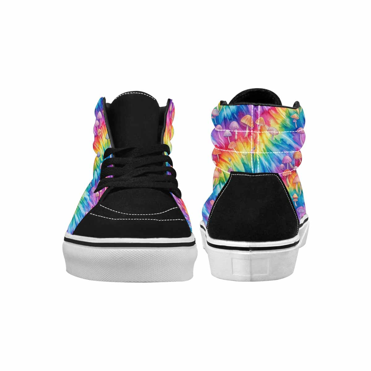 MEN'S Mushrooms  Tie Dye High Top Canvas Dreamcore Custom Shoes