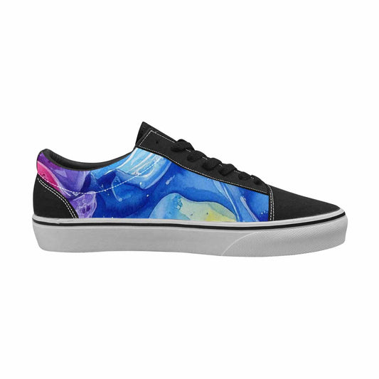 WOMEN'S Melting Icecream Collage Canvas Lace-Up Vibrant Chaos Sneakers