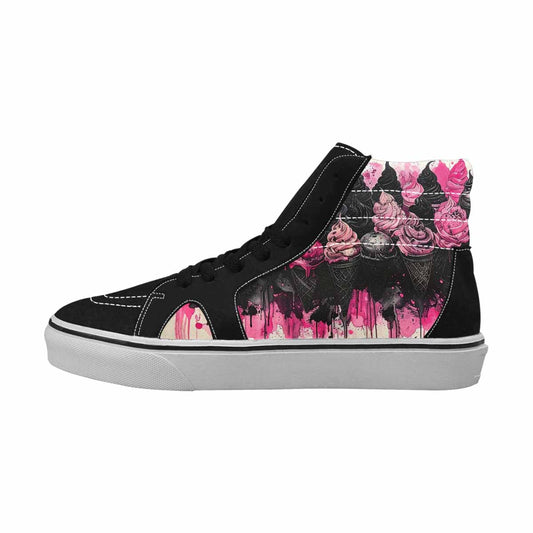 MEN'S Ice Cream Motif High Top Canvas Neon Fantasy Custom Shoes
