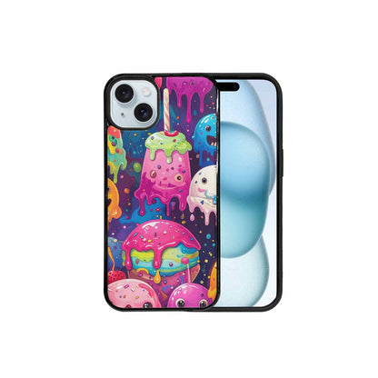 iPhone 15 Plus Case — Melting Ice Cream Monster Charac, Custom Made Phone Cover