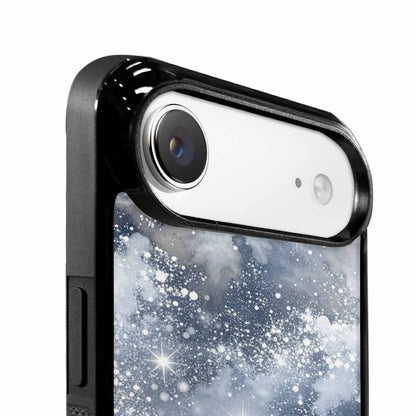 iPhone 17 Air Case — Galaxy Art Silver White Stardust Galaxy, Custom Printed Phone Case