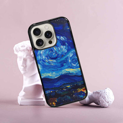 iPhone 16 Pro Case — Starry Night Van Gogh Paint Art, Custom Made Phone Cover