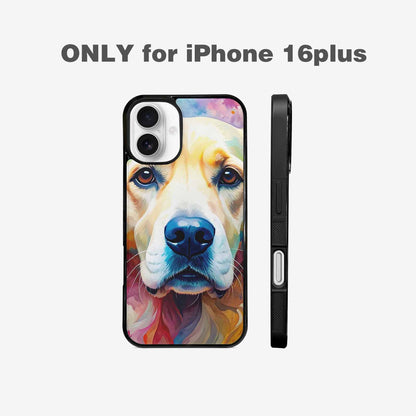 iPhone 16 Plus Case — Golden Retriever Watercolor Art Pattern Personalized, Custom Designed Case Cover
